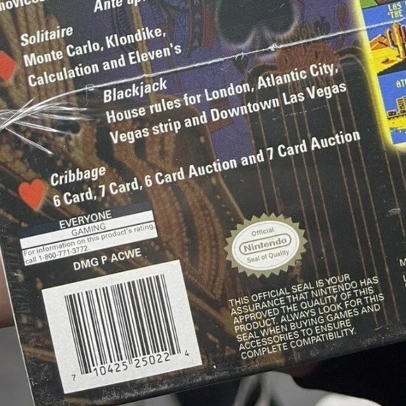 Las Vegas Cool Hand (GameBoy Color) - Factory Sealed CIB (Holo Box) - Mint. - Picture 8 of 8